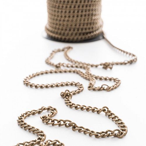 Цепь декоративная 7 мм металл 27-7-антик