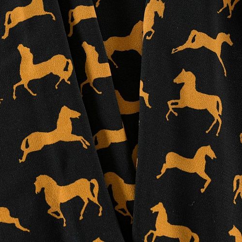 Вискоза 009-12065 черный принтованный