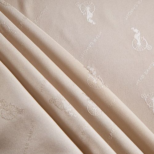 Ткань подкладочная 045-12690 песочно-бежевый жаккардовый