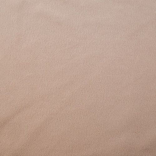 Ткань портьерная негорючая бархат 09-02-13728 светло-бежевый однотонный