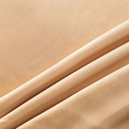 Шелк-штапель 069-01700 col.5 золотисто-бежевый однотонный