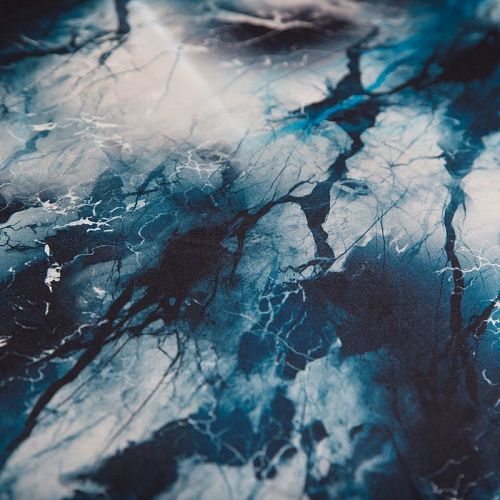 Шелк натуральный Fendi 064-19267 молочно-синий