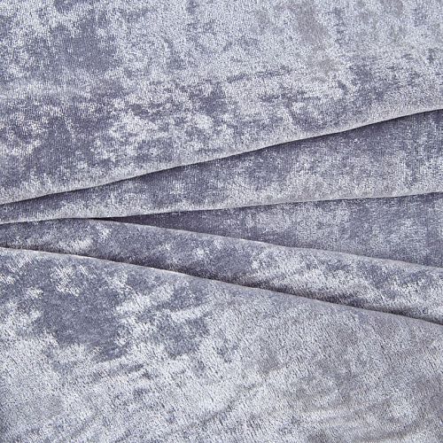 Бархат 002-12532 сине-серый однотонный