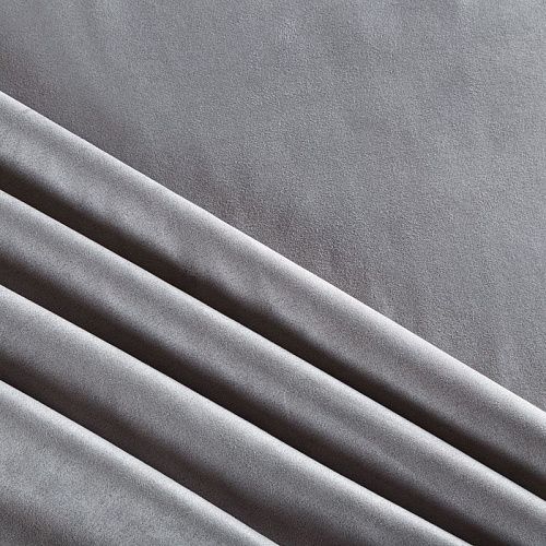 Замша искусственная 018-05645 серый однотонный