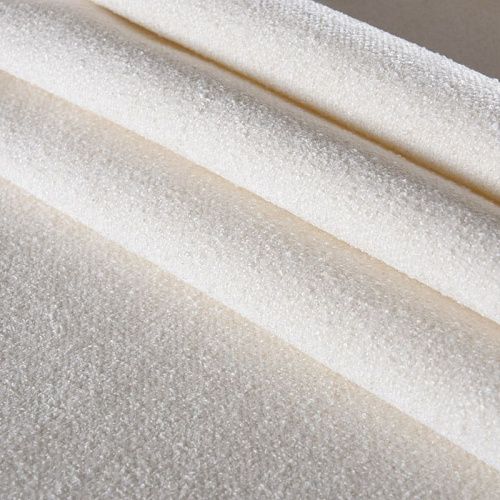 Ткань мебельная шенилл 22-02-10464 молочный однотонный