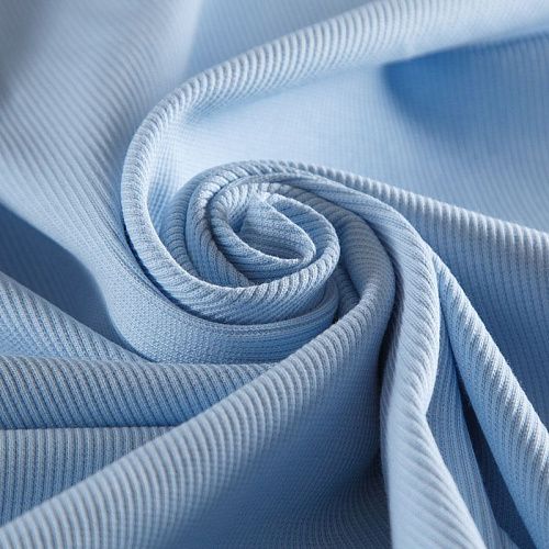 Трикотаж-кашкорсе 056-16131 светло-голубой однотонный