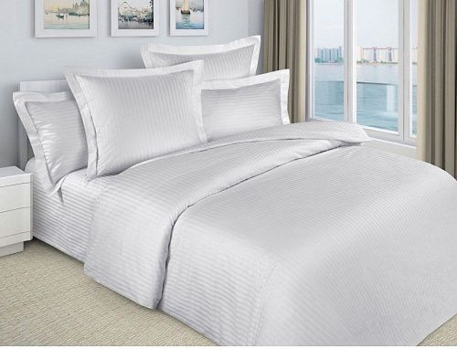 Страйп сатин ш. 240 см 007-13511 белый