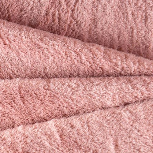 Мех искусственный К25-520 Col.5  розовый антик однотонный