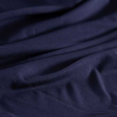 Трикотаж 056-20345 темно-синий однотонный