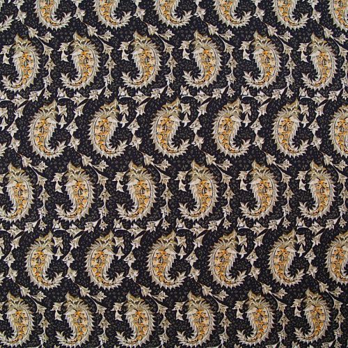 Трикотаж 056-12498 черный принтованный