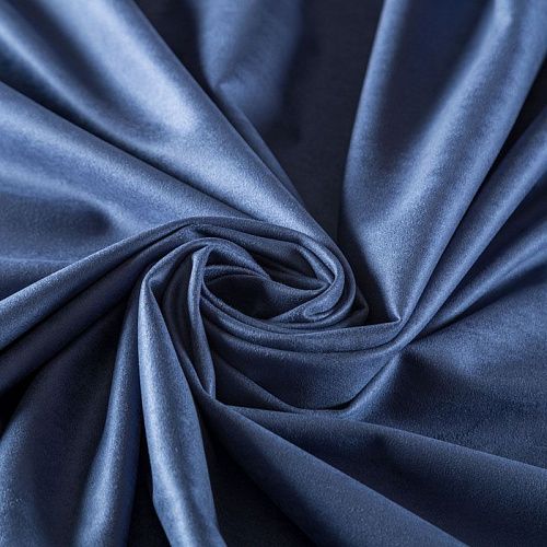 Замша искусственная К21-427 Col.6 сине-голубой однотонный