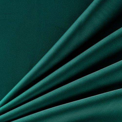 Креп-сатин К33-844 темно-зеленый однотонный