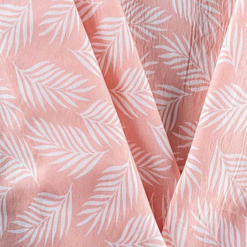 Тенсел 053-01269 пудрово-розовый принтованный