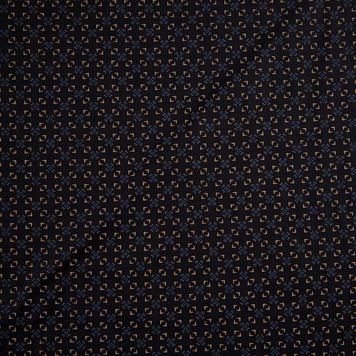 Хлопок рубашечный 063-13957 черный принтованный