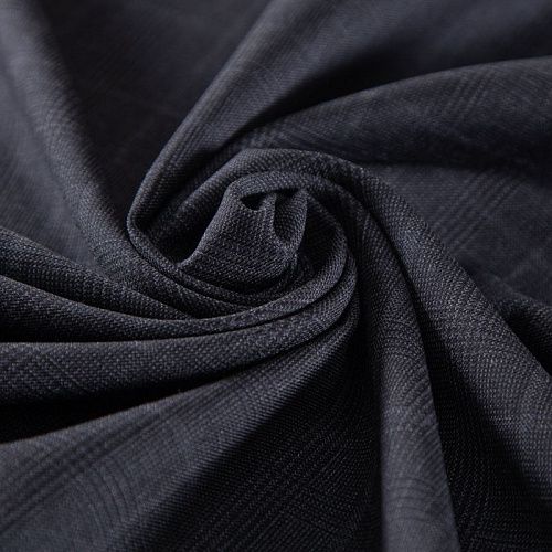 Шерсть костюмная 025-20291 темно-серый клетка