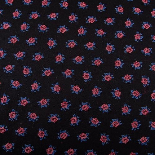 Шерсть костюмная с вышивкой 025-19633 черный