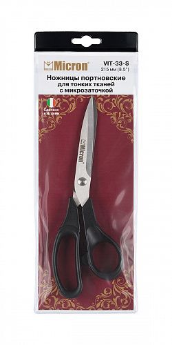 Ножницы Micron для тонких тканей с микрозаточкой 215 мм VIT-33-S