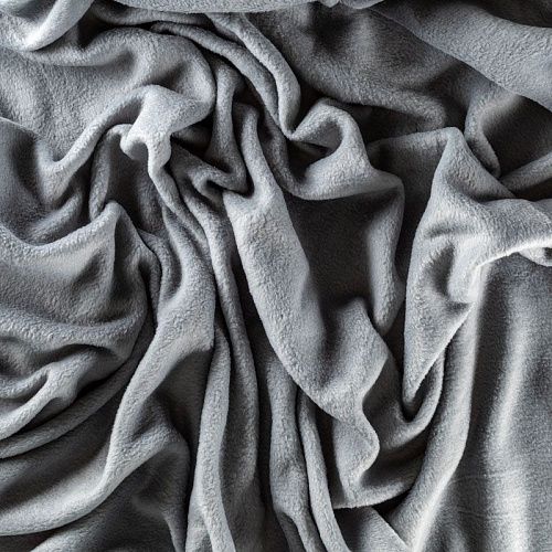 Флис К33-480 серый однотонный