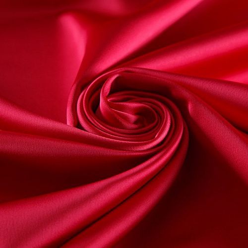 Сатин стрейч Dolce&Gabbana 001-16438 красный однотонный