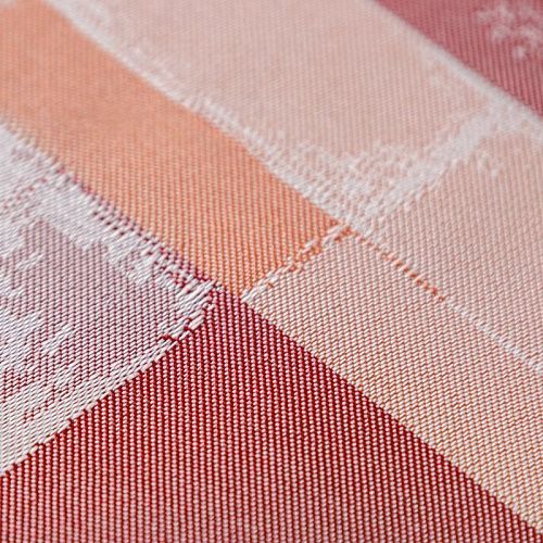 Ткань портьерная жаккард Т379-02-15 красно-серый