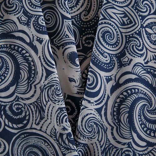 Батист 003-16127 белый принтованный