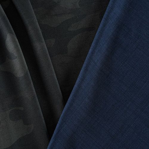 Трикотаж 2-х сторонний 056-11997 синий/камужляж