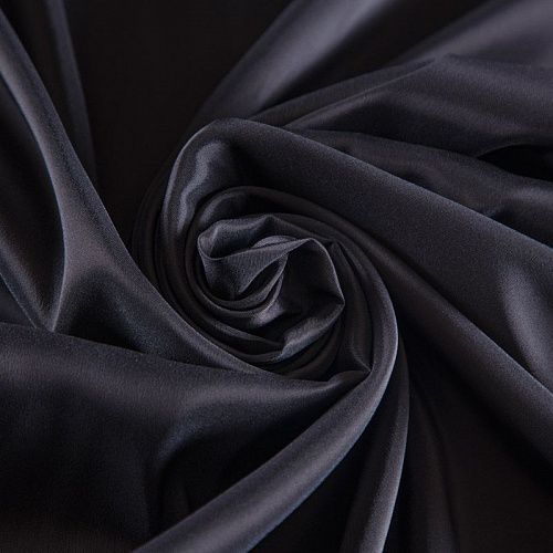 Ткань подкладочная стрейч 045-17220 черный