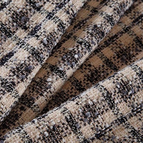 Твид Chanel 052-19136 пудра/черный