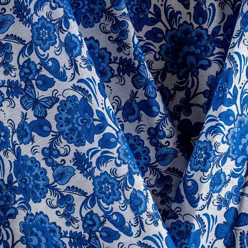 Бязь 007-00687 белый принтованный