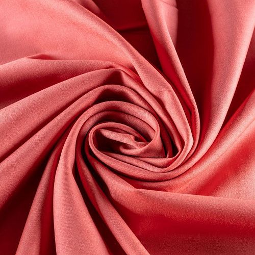 Ткань костюмная К22-594 кораллово-розовый однотонный