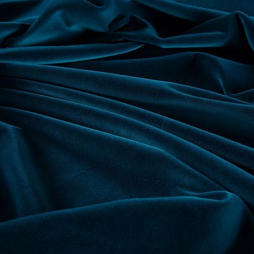 Бархат хлопковый 002-20031 петроль однотонный