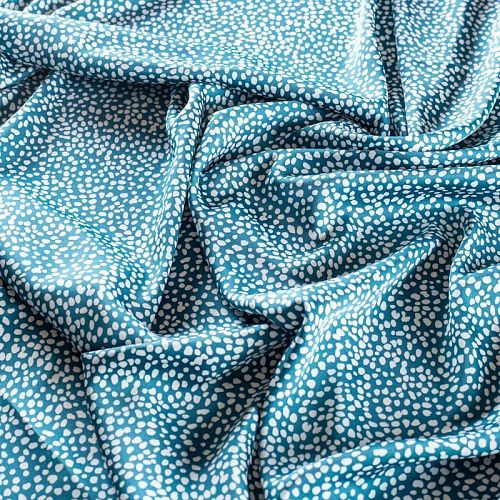 Шелк синтетический 065-01456 петроль принтованный