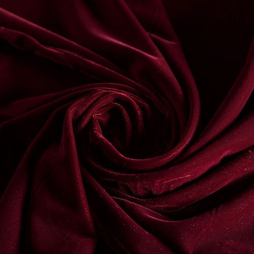 Бархат 002-04360 винный однотонный