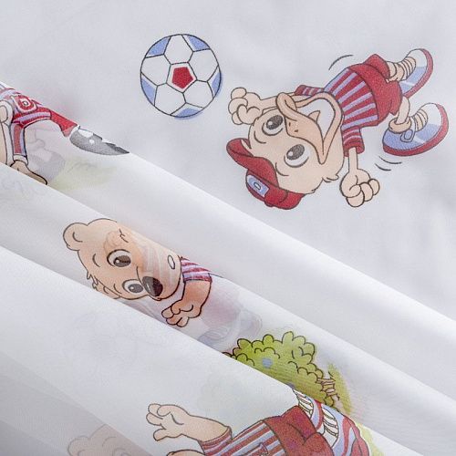 Тюль капрон Т241-01-419 белый принтованный