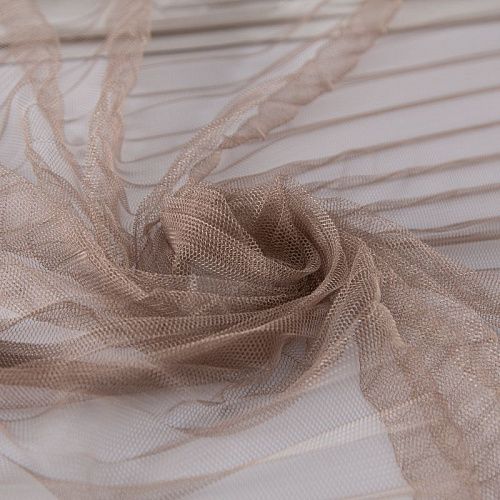 Сетка плиссе 050-20318 кофейный