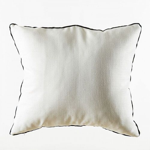 Наволочка 50х47 см декоративная на молнии 461741 черный