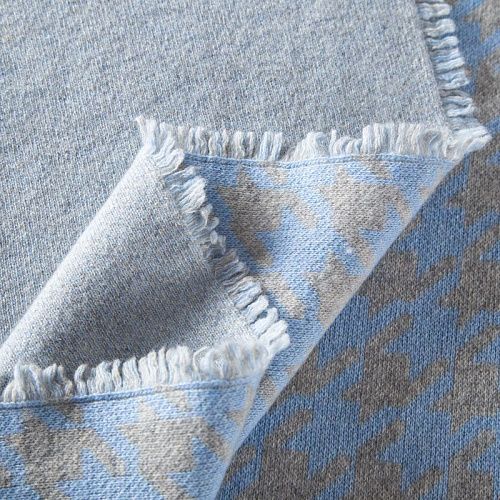 Трикотаж шерстяной вязаный 056-19829 серо-голубой