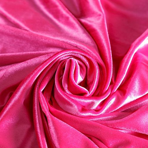 Бархат 002-04444 светлая фуксия однотонный