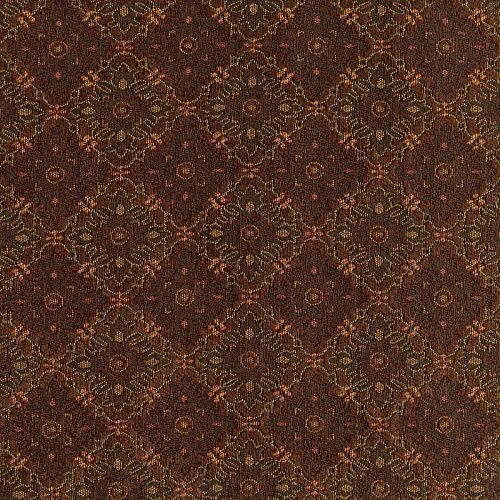 Гобелен гостиный Т272-02-27 коричневый ромбы