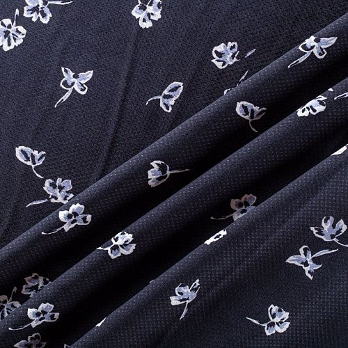 Вискоза 009-1014 черный принтованный