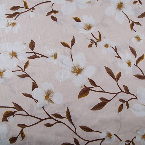 Перкаль ш.220 см 007-13852 светло-бежевый принтованный