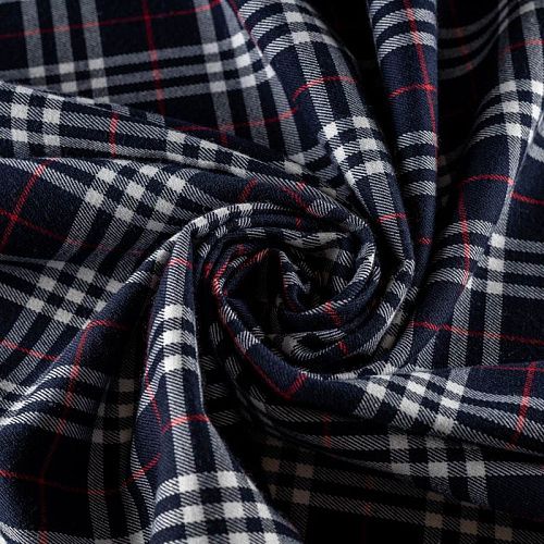 Ткань костюмная К12-647 темно-синий принтованный