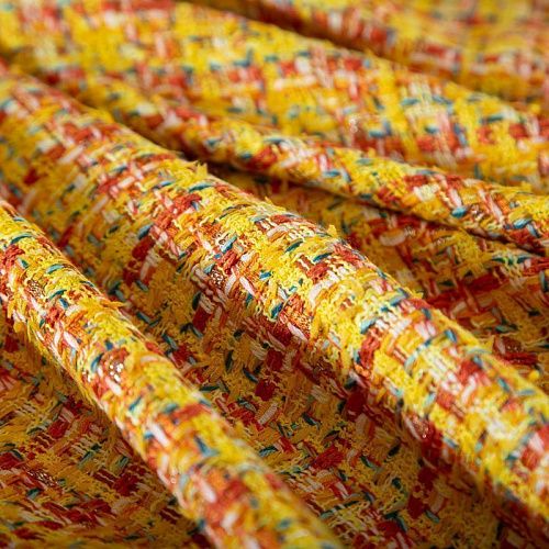 Твид 052-19639 желтый мультиколор