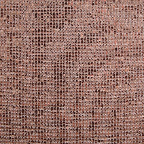 Пайетки на сетке плиссе 055-16376 розовое золото