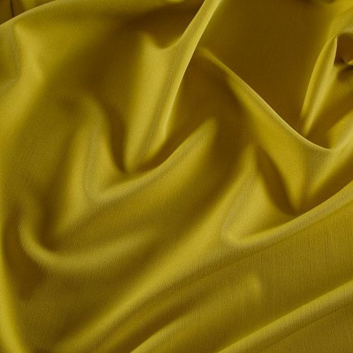 Ткань костюмная стрейч 025-13878 желто-горчичный однотонный