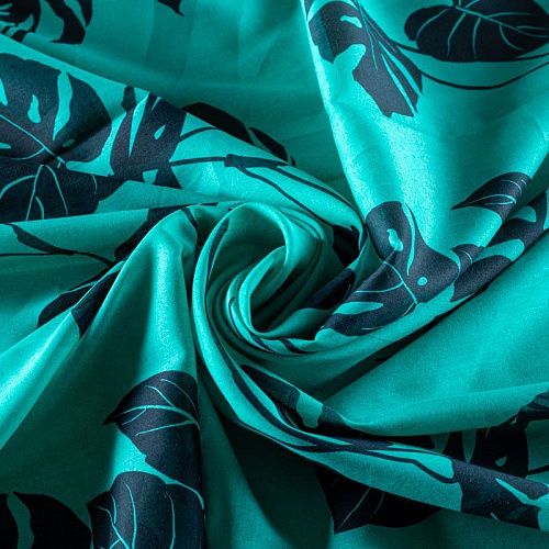 Батист 003-00890 бирюзовый принтованный