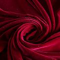 Бархат с люрексом 002-04427 бордовый однотонный