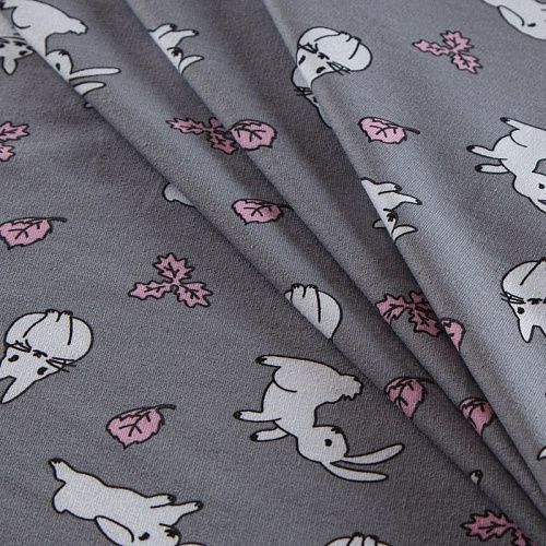 Футер 2-х нитка 062-14507 серый принтованный