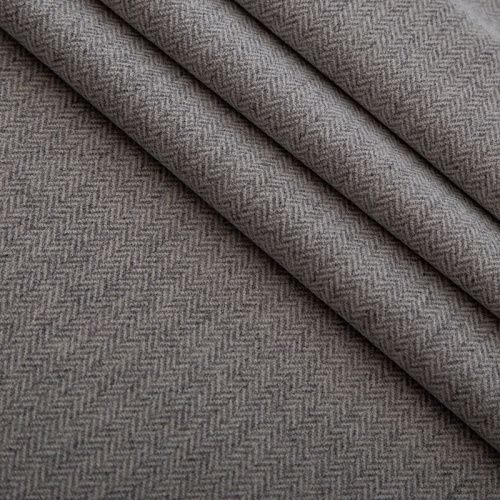 Шерсть костюмная 066-17233 светло-серый "елочка"