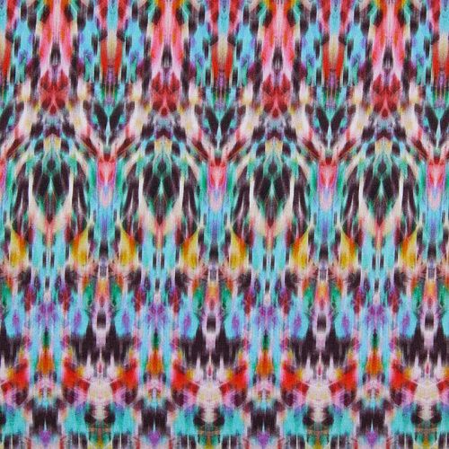 Вискоза 009-12329 мультиколор принтованный